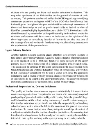 Quality enhancement in teacher education | PDF