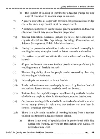 Quality enhancement in teacher education | PDF