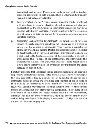 Quality enhancement in teacher education | PDF