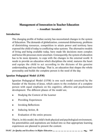 Quality enhancement in teacher education