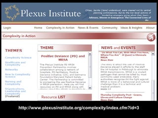 http://www.plexusinstitute.org/complexity/index.cfm?id=3 