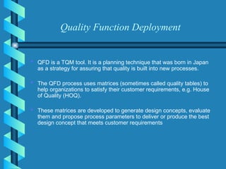 Quality Function Deployment.ppt_Quality Function Deployment | PPT