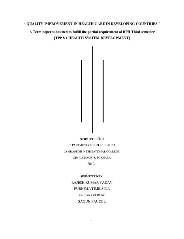 Thesis on service quality in hospitals