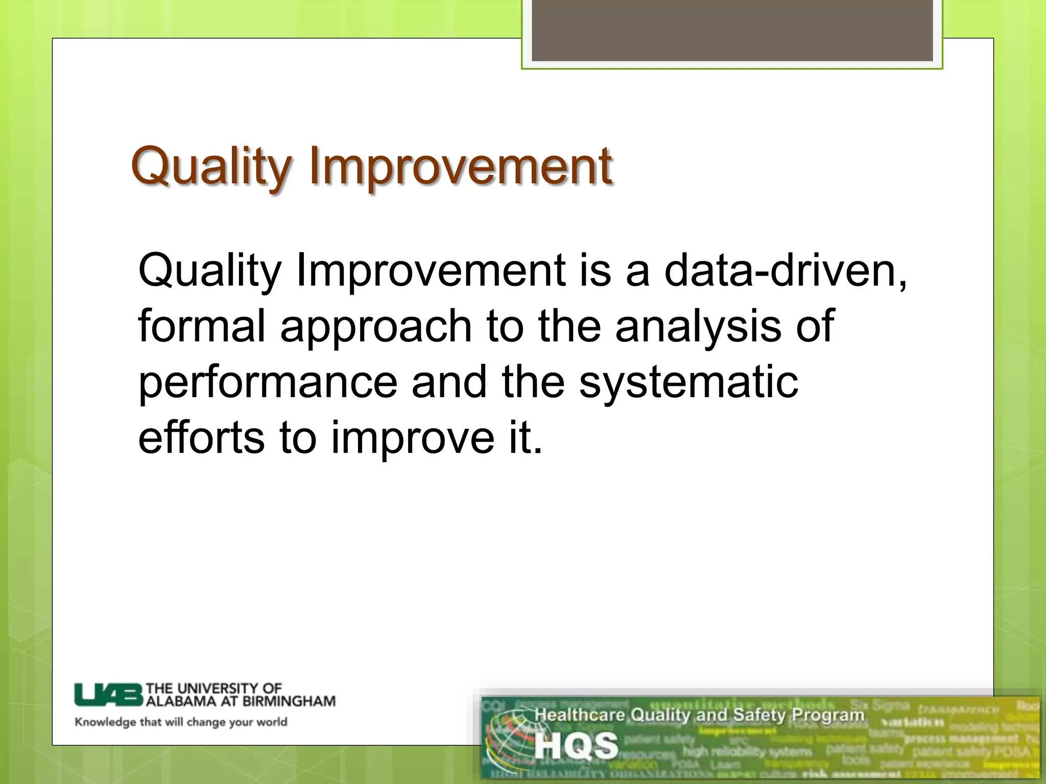 Quality Improvement Models: PDSA | PPTX