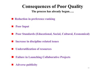 Poor Process Standards Quality in Higher edu NEW power point PPT | PPTX