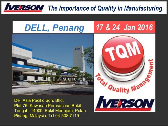 Quality In Manufacturing For Production Manufacturing