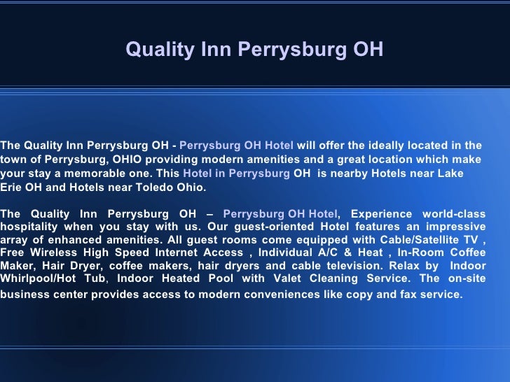 Hotel In Perrysburg Oh