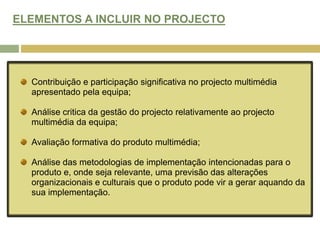 O CONSTRUTIVISMO (2)Em Ambientes de Aprendizagem Construtivista dá-seenfâse a: Autenticidade (a aprendizagem dá-se em contextos actuais  relacionados com tarefas reais);Trabalho de Grupo (interacção social e feedback essenciais para a comunicação orgânica de ideias);Controlo do estudante (o estudante é activo na definição e negociação das tarefas);"Aprendizagem Acompanhada" (os estudantes são acompanhados e auxiliados no processo de aprendizagem passando de inexperientes para peritos).