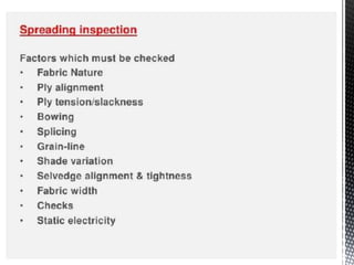 Quality inspection in apparel industry