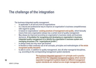 Quality integration | PDF