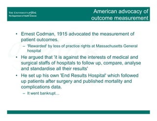 Alan Maynard Quality in the NHS: OHE Annual Lecture with Alan Maynard | PDF ...