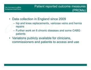Alan Maynard Quality in the NHS: OHE Annual Lecture with Alan Maynard | PDF ...