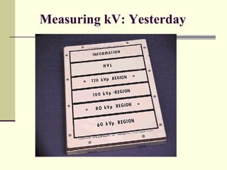 Measuring kV: Yesterday 