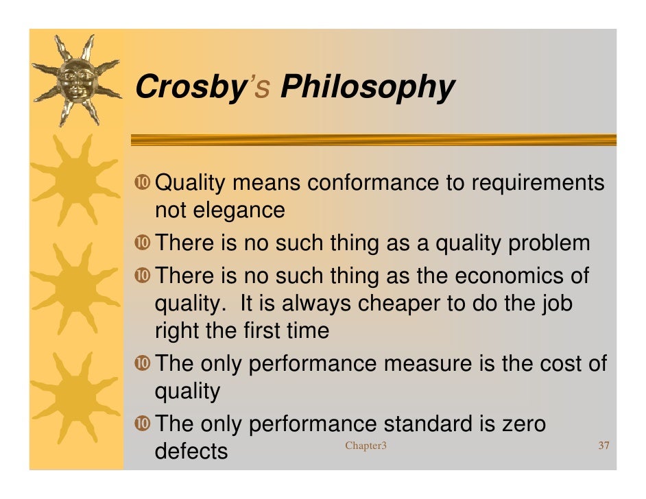 Quality Management Philosophies