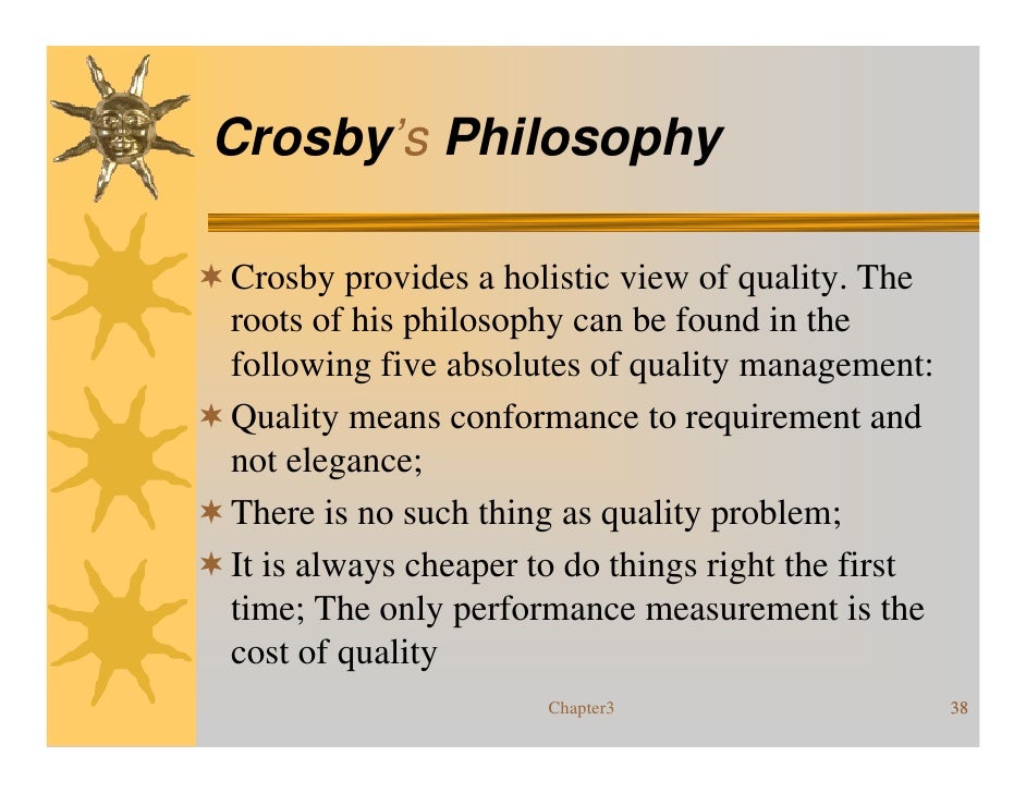Quality Management Philosophies