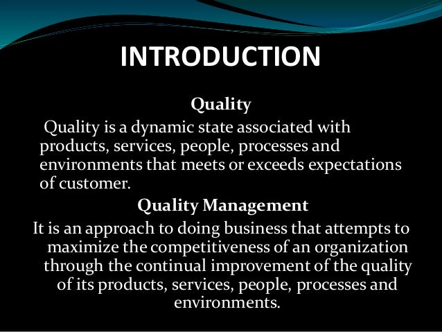an introduction to the total quality management tqm Introduction and implementation of total quality management (tqm) introduction and implementation of total quality. an introduction to the total quality management tqm Introduction and implementation of total quality management (tqm) introduction and implementation of total quality.