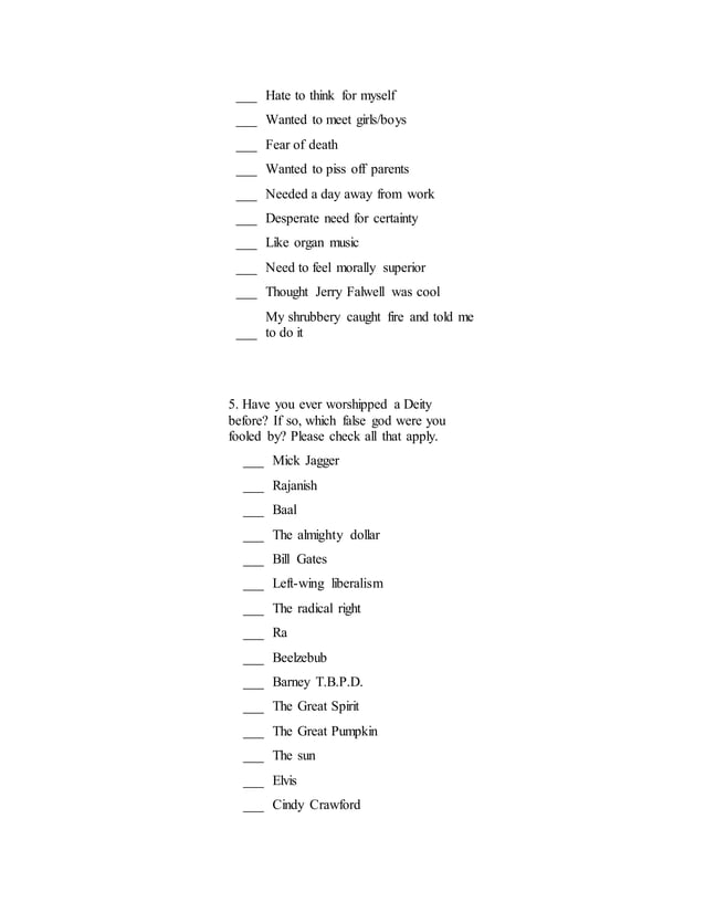 Quality management questionnaire PDF