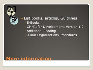 Get commitment to the plan.