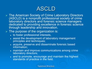 Quality Management System in Forensic Laboratories | PPTX