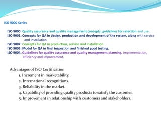 Quality management system