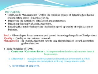 Quality management system