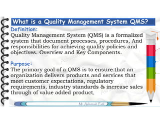 Quality Management System Introductions. | PDF