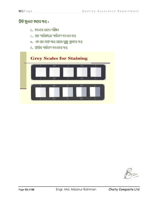 53 | P a g e Q u a l i t y A s s u r a n c e D e p a r t m e n t
Page 53 of 60 Engr. Md. Mizanur Rahman Chaity Composite Ltd
‰Uó Zyjbv Kivi Rb¨ :
1. Kvjvi Iqvm cixÿv
2. ‡mW cwieZ©‡bi cwigvY Rvbvi Rb¨
3. GK †mW †_‡K Ab¨ †m‡Wi `~iyZ¡ eySevi Rb¨
4. ‡U‡ói cwigvY Rvbevi Rb¨
 