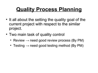 Quality planning | PPT