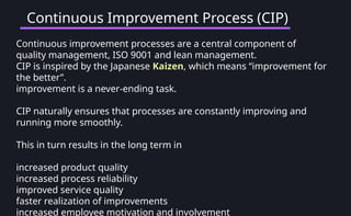 Comprehensive Overview of Quality Practices in Mechanical Systems ...