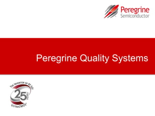 Peregrine Quality Systems 
 
