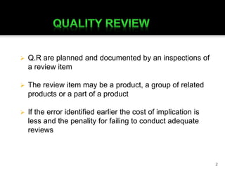 Quality R Tips Quality Review | PPTX