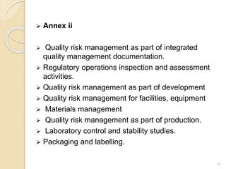 Quality risk management | PPTX