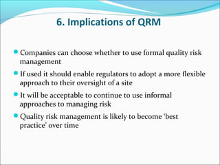 Quality Risk Management Dr.A. Amsavel | PPT