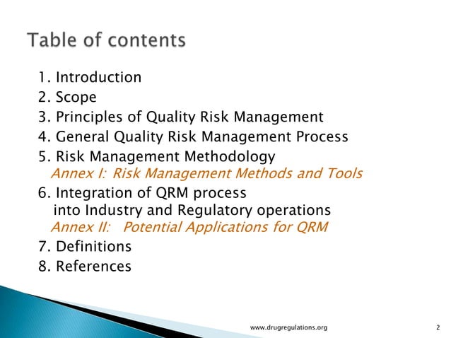 Quality risk management : Basic Content | PPTX | Pharmaceutical ...