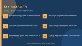 Comprehensive Quality and Safety Management in Construction Projects | PPTX