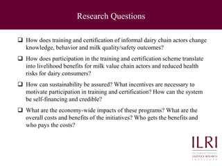 Quality and safety improvements in informal milk markets and implications for food safety policy