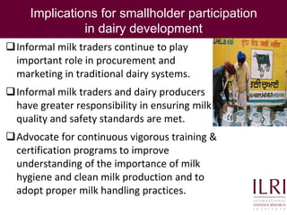 Quality and safety improvements in informal milk markets and implications for food safety policy
