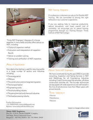 Quality Services Brochure