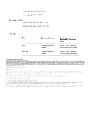 Oracle Quality setup