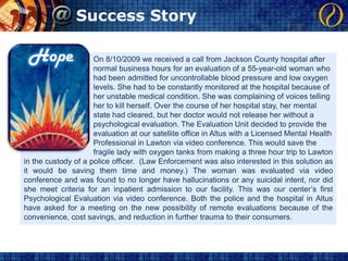 Decreased wait time for evaluations