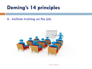 Deming’s 14 principles
Nazmul -Textile Engr
6 . Institute training on the job.
 