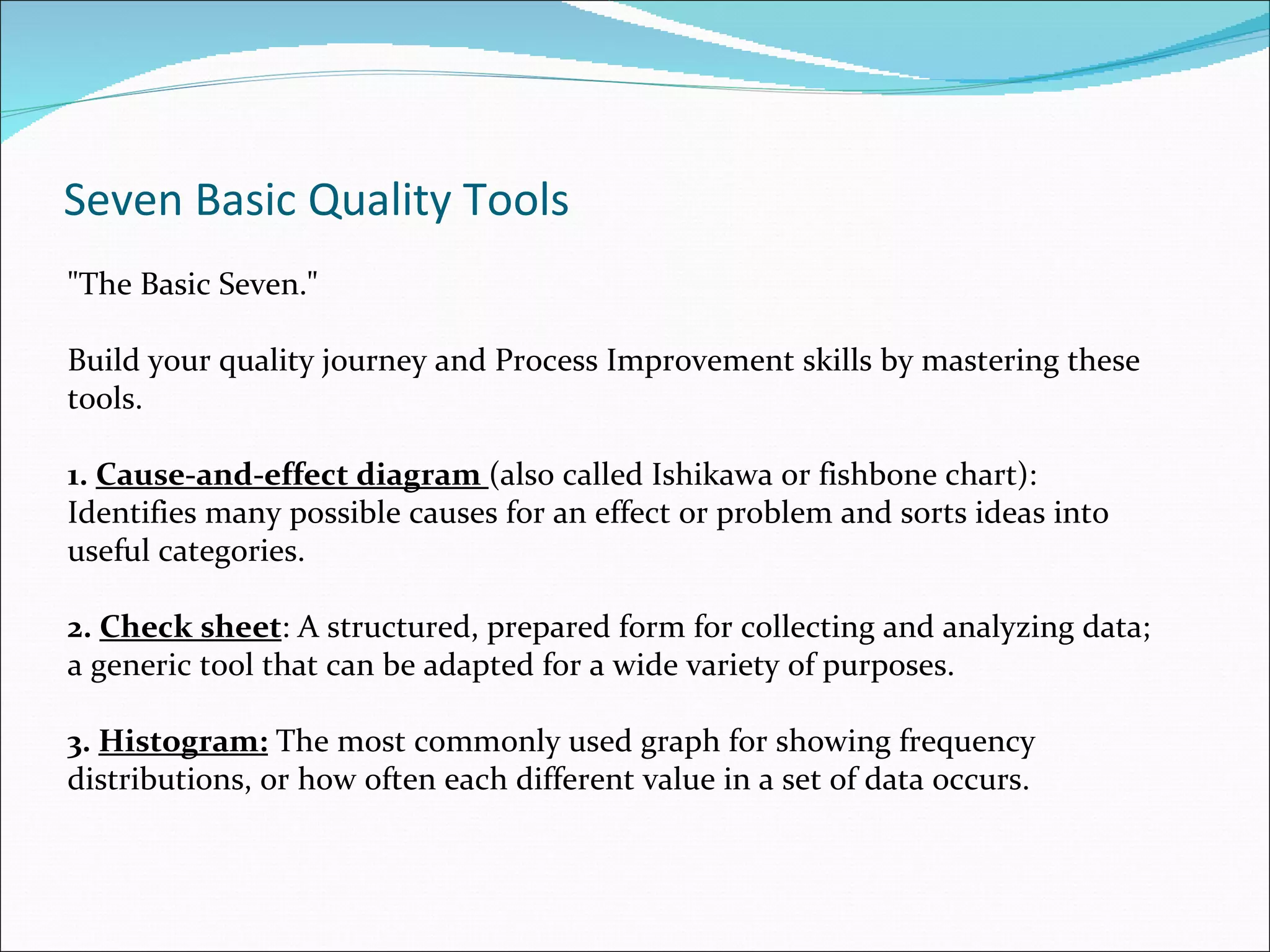 Quality tools in JUST 2 HOURS !! | PPT
