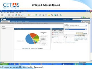 Create & Assign Issues




All Issues are created by the Quality Personnel.
 