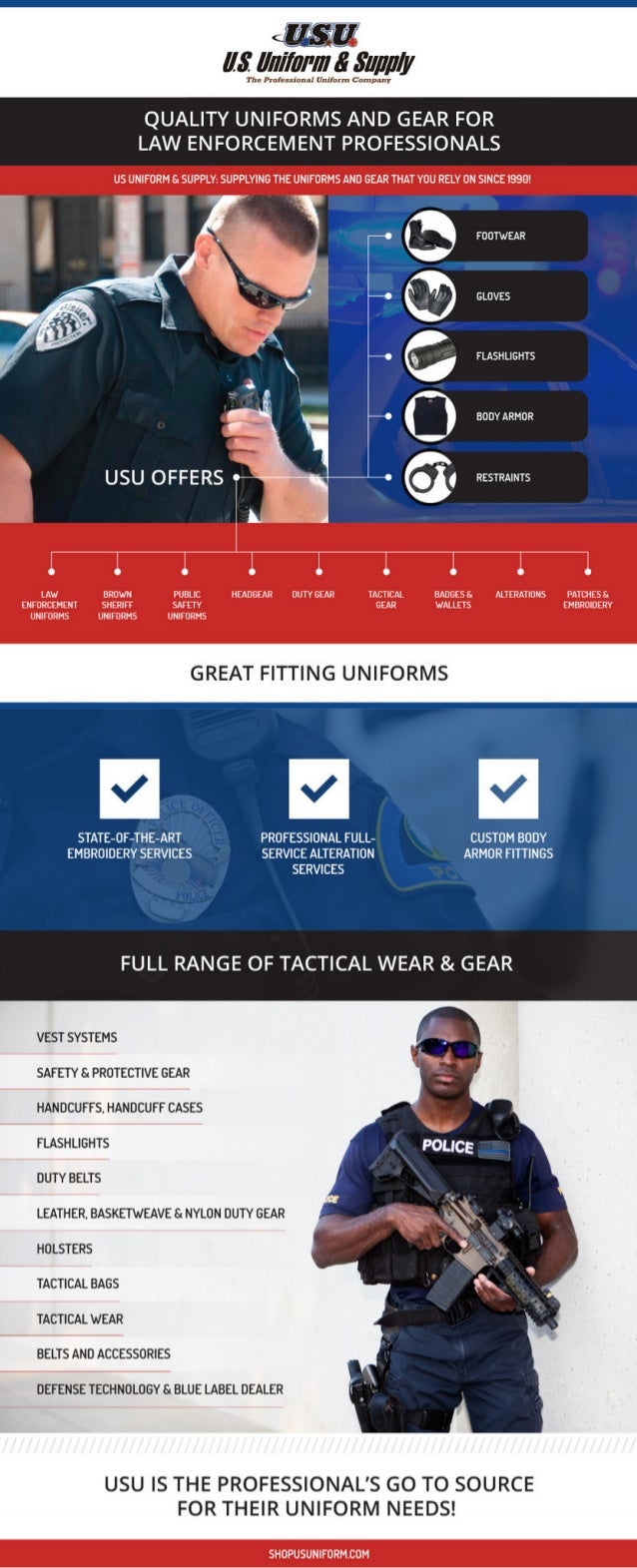 Quality Uniforms and Gear For Law Enforcement Professionals