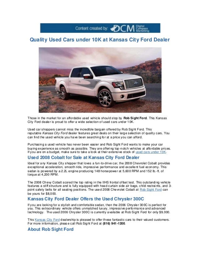 Kansas City Ford Dealers >> Quality Used Cars Under 10k At Kansas City Ford Dealer Kansas City Ford Dealers >> Quality Used Cars Under 10k At Kansas City Ford Dealer