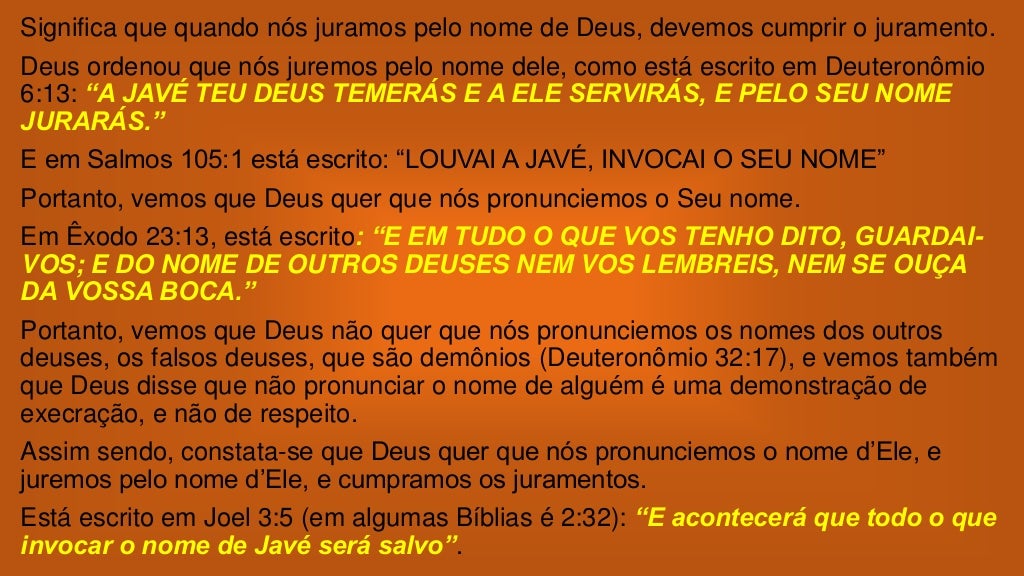 Qual verdadeiro Nome de Deus? Qual verdadeiro Nome de Deus?