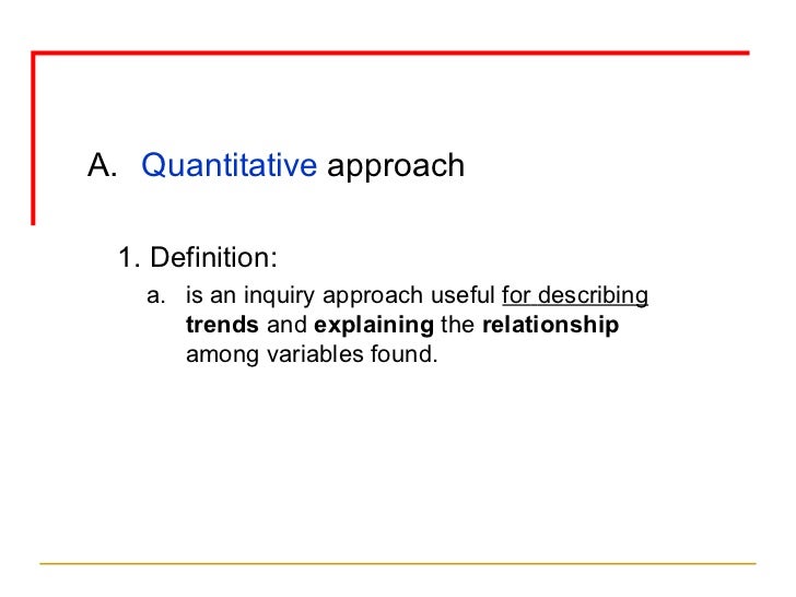 Qual and quant research
