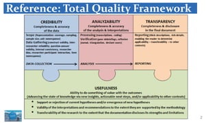 2Margaret R. RollerDoes the End Justify the Means? – May 17, 2018
Reference: Total Quality Framework
 