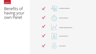 Beneﬁts of
having your
own Panel
 