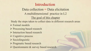 Quantitative Research,Mackey&Gass ch.3, TEFL/TESL, data collection | PPTX